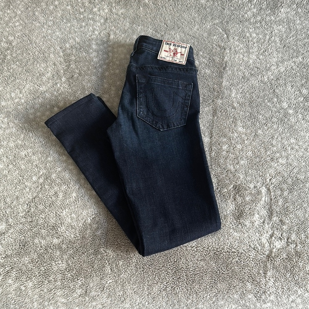 True Religion, Mid-Rise Skinny Jeans (STELLA). Size 26.